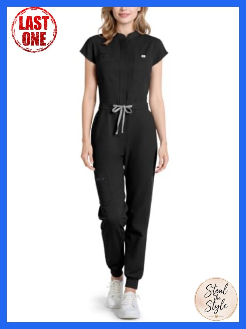 Women's Scrub Jumpsuit Polyester Rayon Spandex Medical One Piece